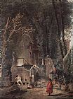 Hubert Robert Canvas Paintings - Italian Park